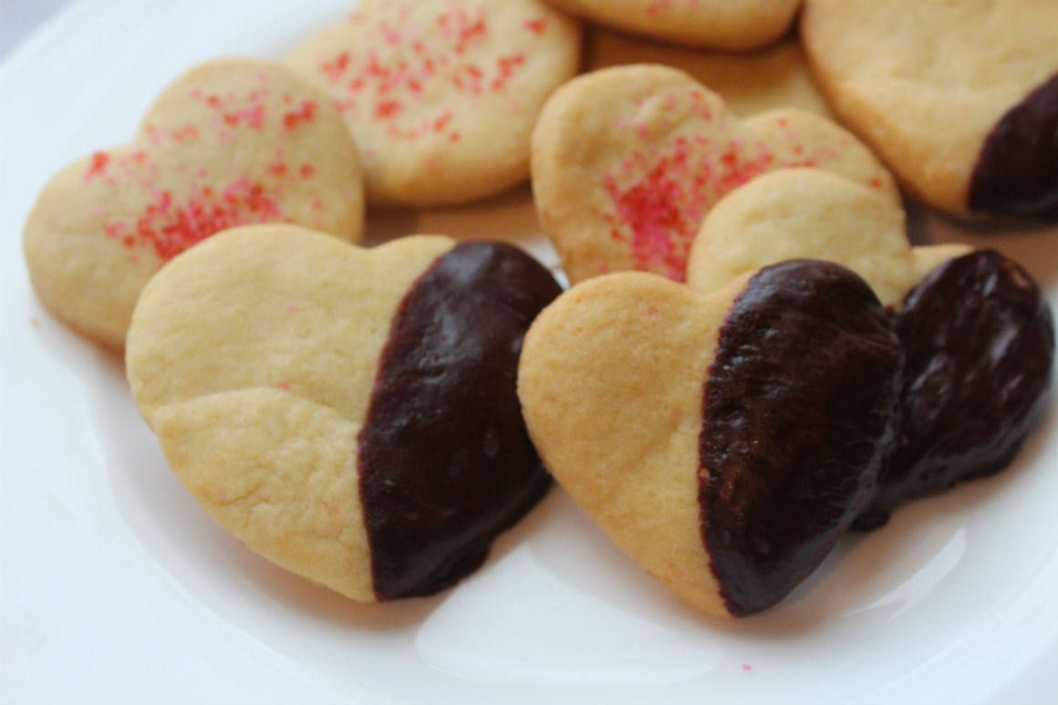 Heart Shaped Chocolate Cookies