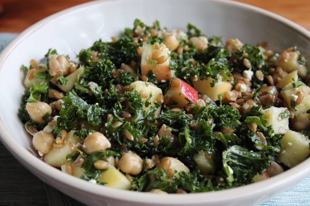 Kale, Chickpea & Farro Salad