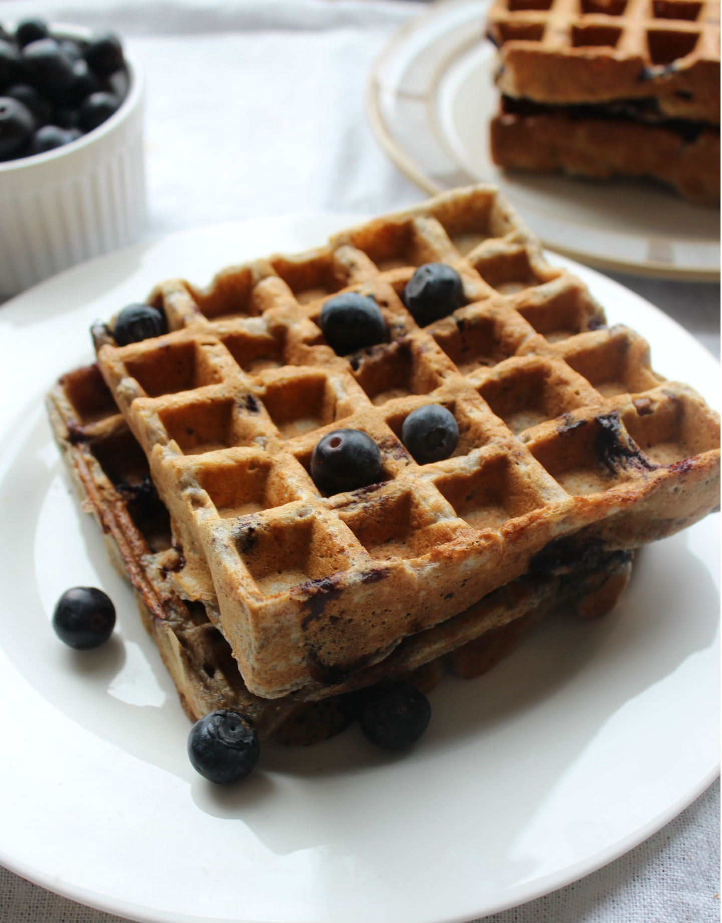 Whole Wheat Blueberry Waffles | Zest Nutrition